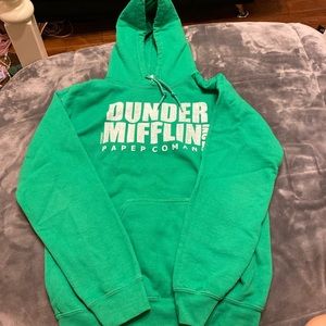 Green dunder mifflin hoodie
